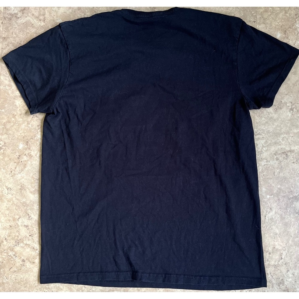 Red Hot Chili Peppers Skull Sun Logo Graphic T-Shirt Black Large Rock Off UK - Picture 7 of 7